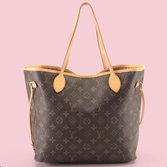 Louis Vuitton Riviera Tote MM Brown Canvas Monogram Coated for